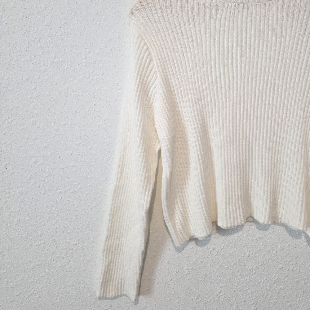 Petal & Pup Ribbed Knit Mockneck Sweater M - Picture 4 of 6